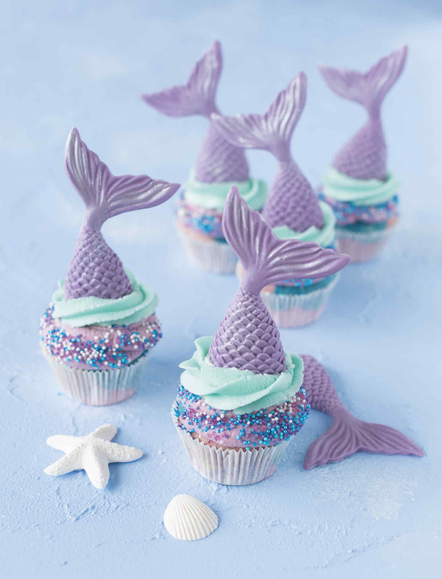Meerjungfrauen Cupcakes