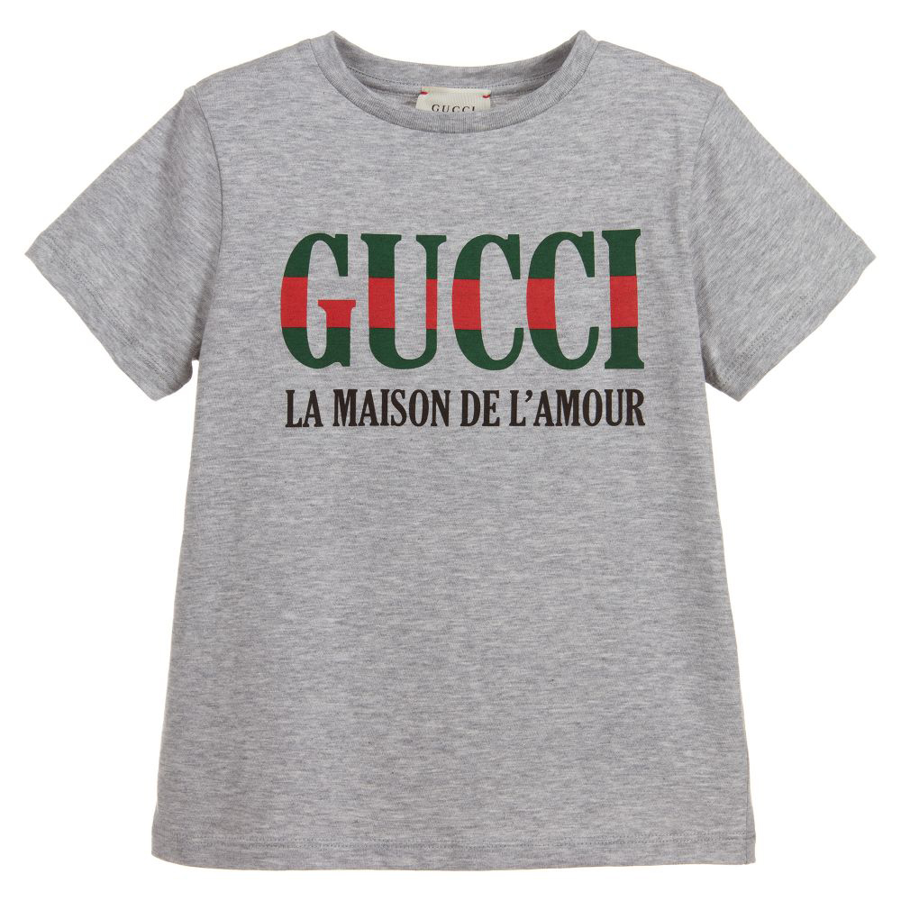 T-Shirt mit Logo von Gucci ss19